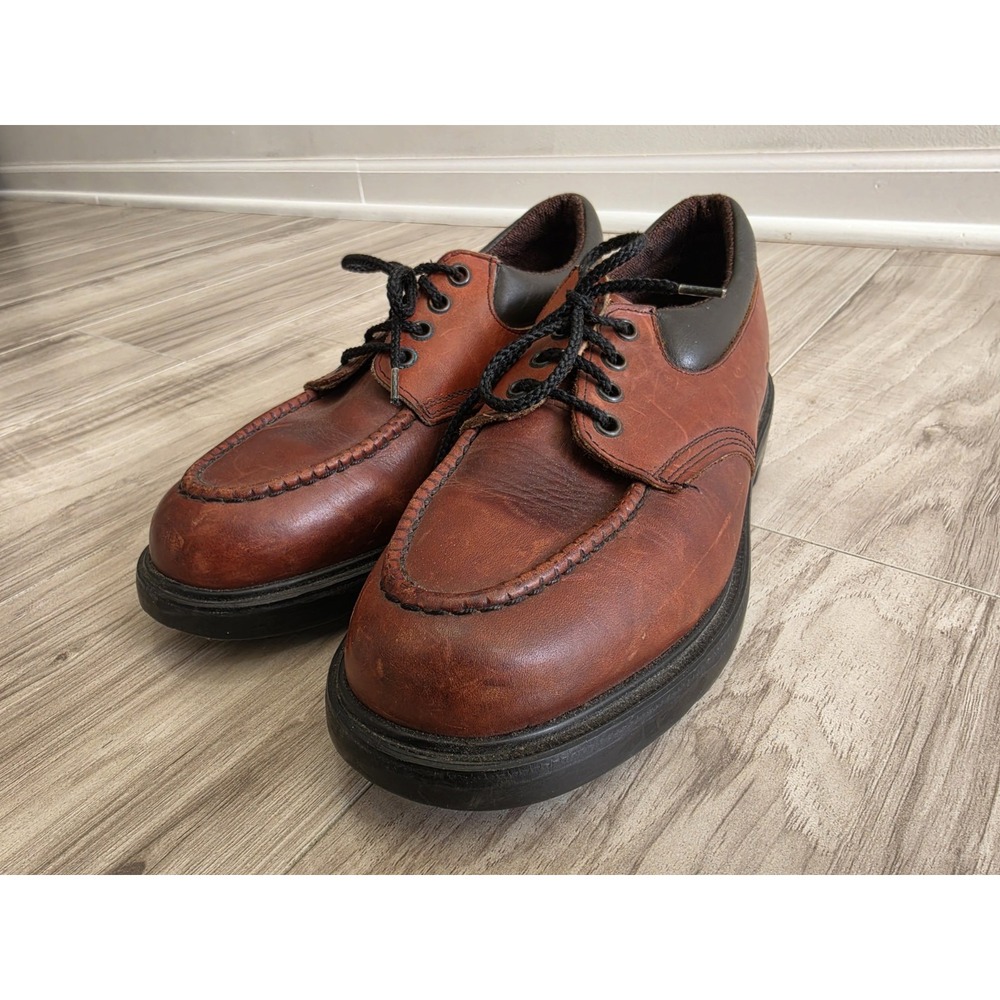 Red Wing Moc Toe Oxford Shoes Mens 10 Brown Leather - Picture 3 of 11
